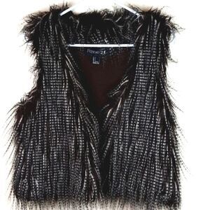 Forever 21 faux fur vest